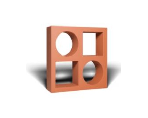 Cubic Terracotta Jali